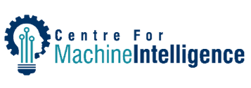 A cog with a human head shape inside. Wording reads: Centre for Machine Intelligence.